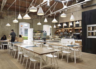 Cornerstone Cafe，伦敦的咖啡店，旧军火库改建而成，Paul Crofts Studio设计#B162#
