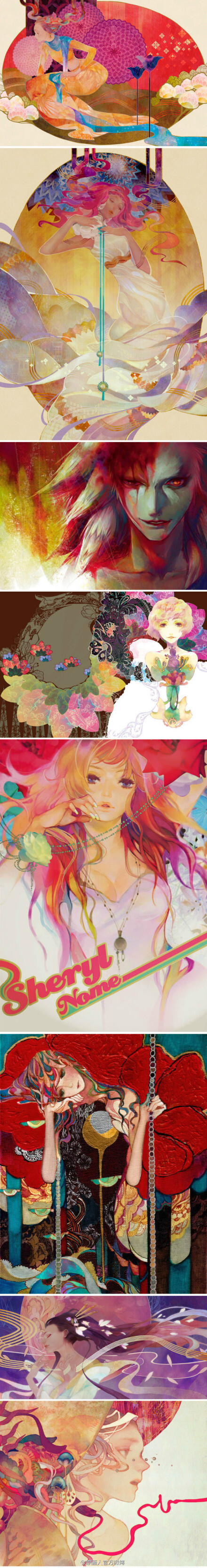 马来西亚插画家:KIDCHAN 温顺飘逸的线条，多彩却不喧嚣...