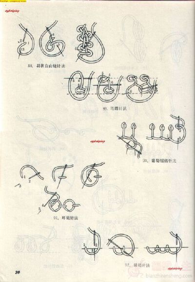 刺绣的基本针法