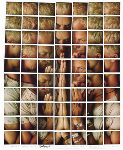 斯汀——摄影家Maurizio Galimberti擅长用宝丽来照片组合成其独树一帜的肖像作品，马赛克般的排列却呈现出一种乐曲式的段落与和谐感。