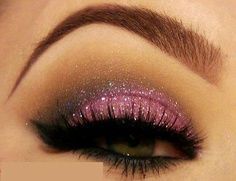 pink smoky glitter eyes【A.Q】