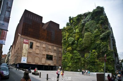 在西班牙马德里的CAIXAFORUM文化艺术中心，有着一个著名的大型垂直花园。由法国植物学家Patrick Blanc设计，这面植物墙跨度约1500平方英尺，生长着约250种植物。植物的种植也极有讲究，在不同季节呈现出不同的色彩和…