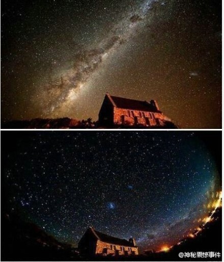 【星空自然保护区，你听说过吗？】这是全世界星空最美的地方——新西兰的小镇特卡波，它将成为世界上第一个“星空自然保护区”。特卡波的夜空静谧而璀璨，银河和大团星座清晰可见，令人仿佛置身于童话世界！