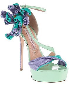 &amp;br&amp;Gianmarco lorenzi 蓝色 细跟 带花朵…