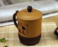 《安逸杯》 百姓坊定制茶杯 定制紫砂杯 水杯 送长辈领导客户
