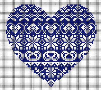 Cross Stitch Heart Pattern (Free Embroidery Pattern)
