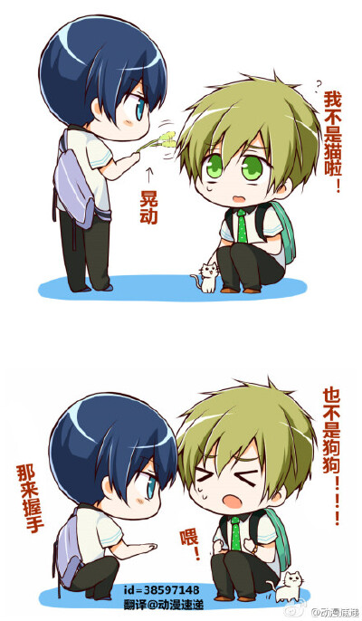 #遥真# 你喜欢犬系男子还是猫系男子XD？讨厌人家是虎鲸系！ (┙>∧<)┙へ┻┻