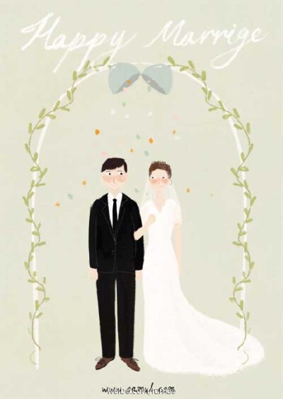 设计了一张Wedding card.----卤猫