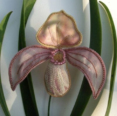 Stumpwork orchid