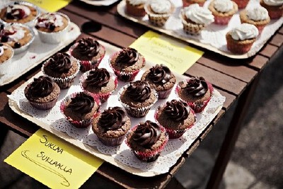 colorful cupcakes