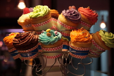 colorful cupcakes