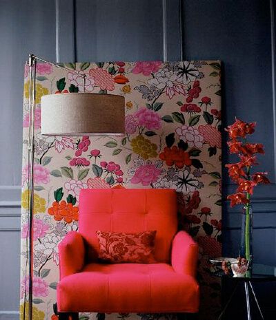 plywood covered in vintage fabric