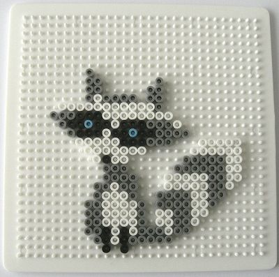 Racoon hama perler beads by Gabulle in wonderland 小浣熊