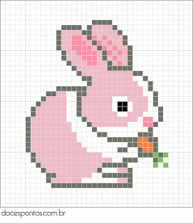 Bunny perler bead pattern, website not in English but pattern is easy to follow.
