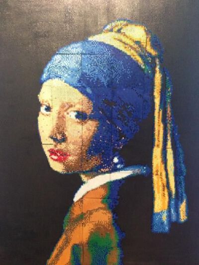 Girl with a Pearl Earring by Vermeer - Perler bead art by minami - Perler® | Gallery