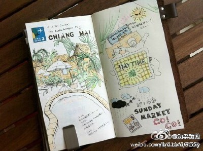 以后旅游咱不背单反,就带个本子足够了!来自Tifa的马来西亚 + 清迈手绘旅行记录。