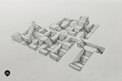 Lex Wilson创意手绘立体字 3D画