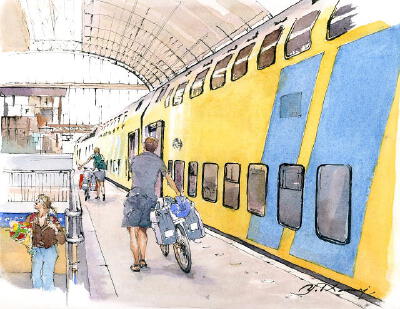 Summer Holiday (Amsterdam Central Station) 夏休みのアムステルダム中央駅