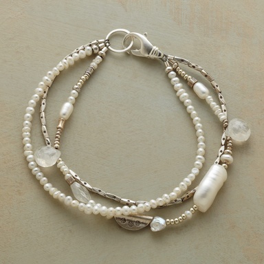 Multi strand white bracelet