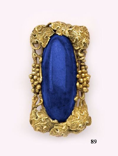 Lapis Lazuli Gold Grapevine Pendant by Walton &amp;amp; Co
