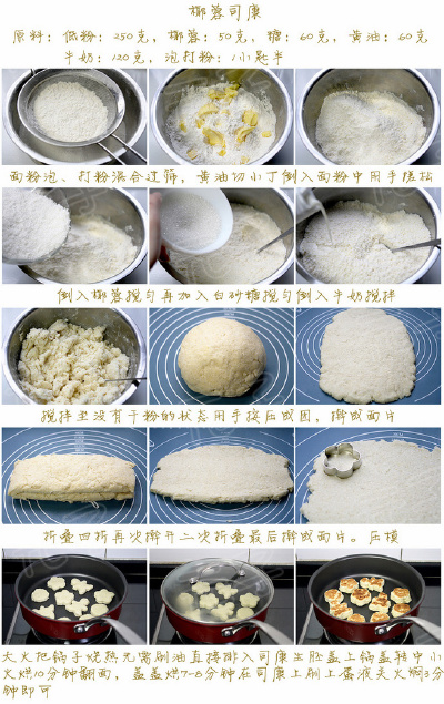 平底锅烘焙出最有名的英式茶点【椰蓉司康】