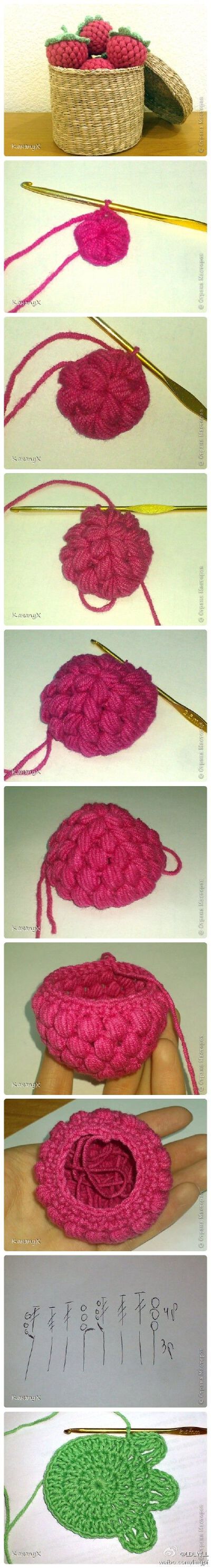 Crpchet Raspberry - Tutorial