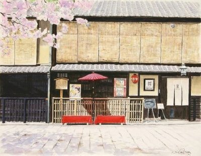 给我一个宁静的小世界吧，只有阳光雨露和美食。丨来自水彩画家Hiroki。