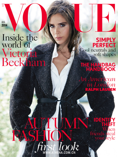 Cover Story: Victoria Beckham by Patrick Demarchelier for British Vogue August 2014