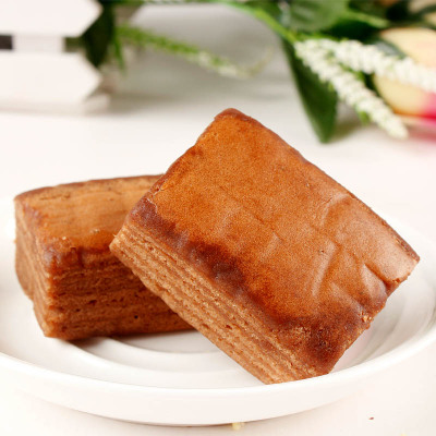礼财记 休闲美食 印尼千层蛋糕 巧克力味 小吃 糕点 零食200g