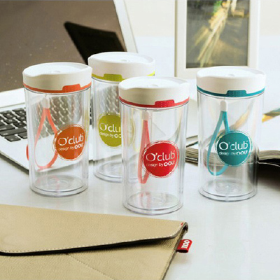 玩意生活 OOU 车用双层隔热便携杯 环保材质 不含BPA 350ml 8色