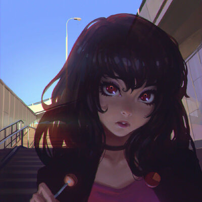 @人人小站-绘本：来自俄罗斯的作者KR0NPR1NZ的插画作品。居然还是个二次元！
