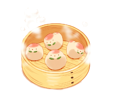 桃まんじゅう美食 萌物 可爱 动物 小鸡仔