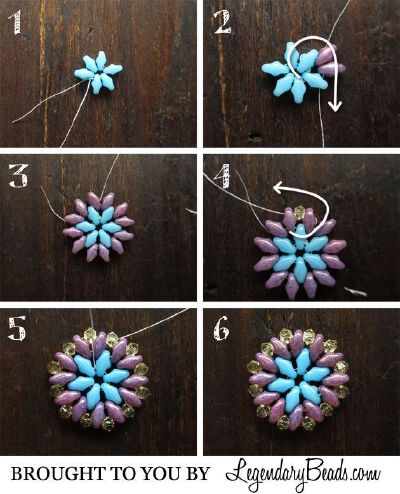 Summer Medallion Instructions free bead jewelry tutorial, DIY instructions