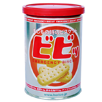 日本进口零食hokka北陆姆明备食饼干防灾饼100g