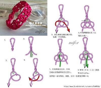 绳编手链教程