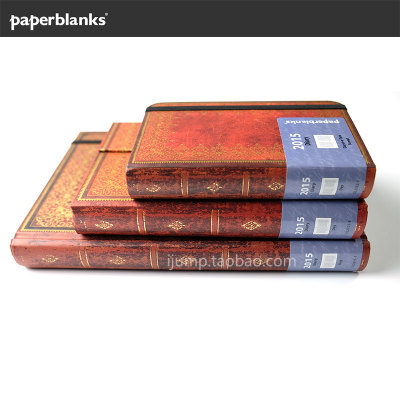 Paperblanks 2015 日记本子 一天一页 日程本 Foiled仿皮复古手账