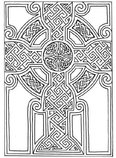 Celtic Knots 凯尔特结 图案，这种绳结式的图案出现在大概公元450年，象征着无限与永恒，常常被装饰在墓地的十字架上。