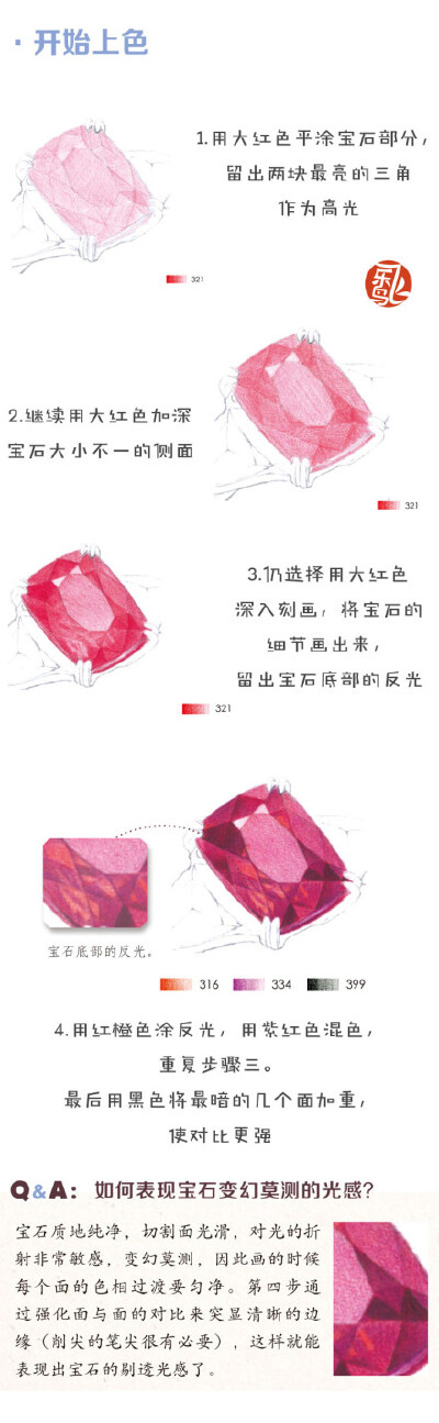 #每天10分钟，跟飞乐鸟学画画# 红宝石戒指最闪亮~最时尚！每周一到周五 @飞乐鸟 微博会定期为大家分享超有趣的教程，同学们画完后按照 #每天10分钟，跟飞乐鸟学画画# +自己的作品 并 @飞乐鸟 发布微博即可参加作业评…