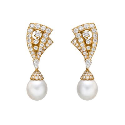 Van Cleef &amp;amp; Arpels &amp;quot;Lamballe&amp;quot; Pearl Drop Earrings