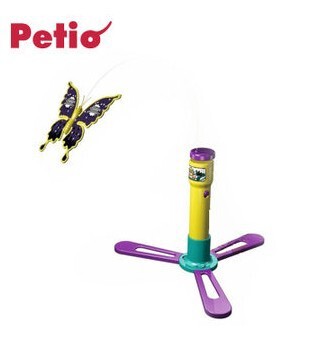 全国包邮 日本petio 派地奥猫玩具 电动飞舞蝴蝶 猫用电动逗猫杆