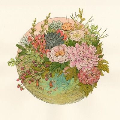 一花一世界。 作者：Nicole Gustafsson
