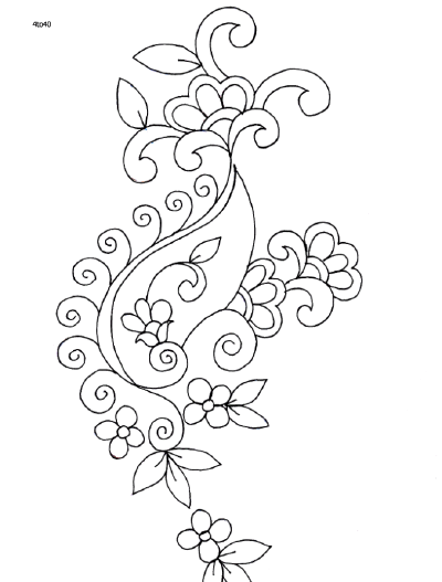 Indian Motifs Textile Pattern, Sarika Agarwal Textile Designs 38, Indian Motifs Dynamic Textile Patterns, Textile Guide Indore India