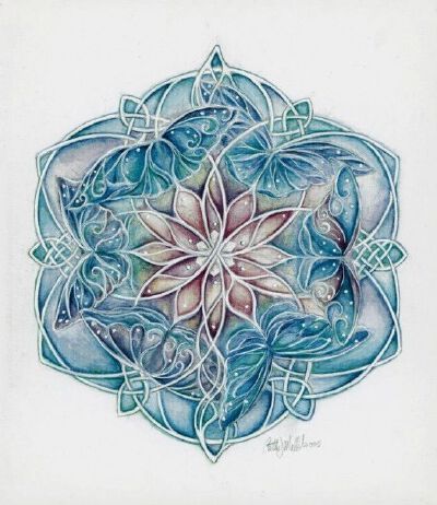 Celtic Butterfly Mandala. Symbolizes unity and harmony, along with femininity and transformation. Absolutely gorgeous.