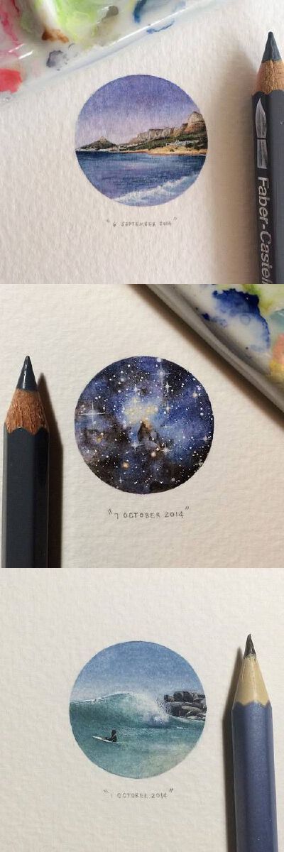 South African artist, Lorraine Loots, created coin-sized paintings as part of a project entitled, &amp;quot;365 Postcards for Ants.&amp;quot;