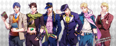 JOJO 1-4部 乔纳森 乔瑟夫 承太郎 仗助 西撒 DIO【ID:33851464