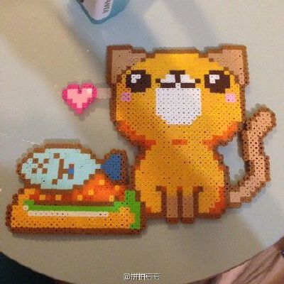 爱生活的猫咪控们怎么少得了给自家喵来一张呢~#拼拼豆豆#