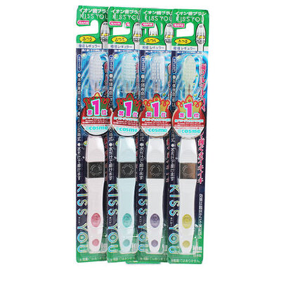 Kiss You 负离子牙刷2支+替换刷头毛2份组合 颜色随机