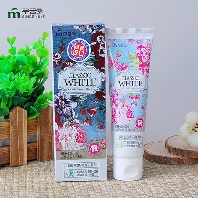 韩国进口牙膏正品日用芜琼花水果味110g速效快速美白亮白牙齿口臭
