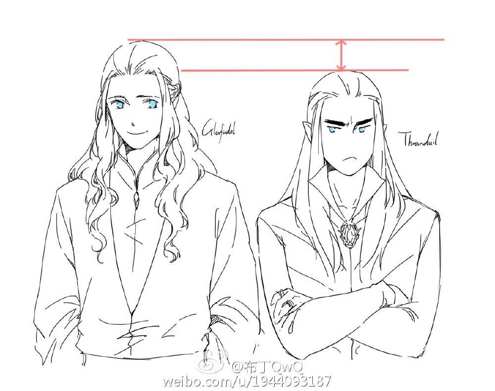 葛罗芬戴尔 瑟兰迪尔 Glorfindel Thranduil @布丁_我想换个昵称