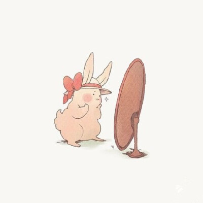 一只胖兔子的私生活。丨泰国插画师ᗰίn∂ɱεl0ɗϓ
